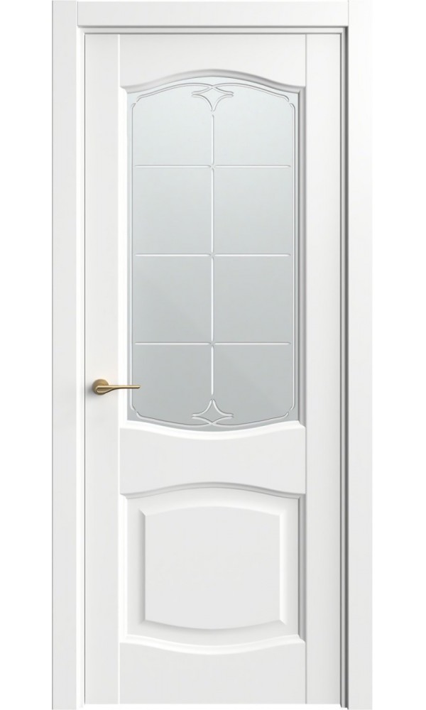 София - Межкомнатная дверь 90.157 белый шелк