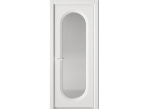 Межкомнатная дверь Солярис 78.174:КВ0 белый глянцевый