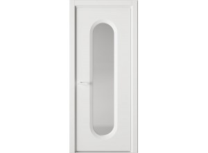 Межкомнатная дверь Солярис 78.174:КВ1 белый глянцевый