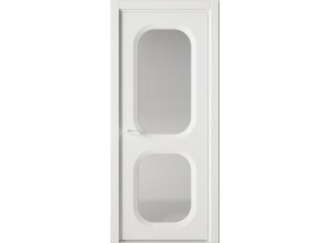 Межкомнатная дверь Солярис 78.174:КВ7 белый глянцевый