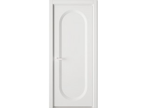Межкомнатная дверь Солярис 78.175:КВ0 белый глянцевый