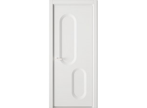 Межкомнатная дверь Солярис 78.175:КВ2 белый глянцевый