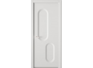 Межкомнатная дверь Солярис 78.175:КВ2 белый матовый