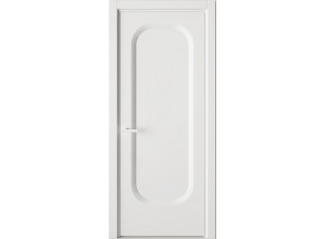 Межкомнатная дверь Солярис 78.175:КВ6 белый глянцевый