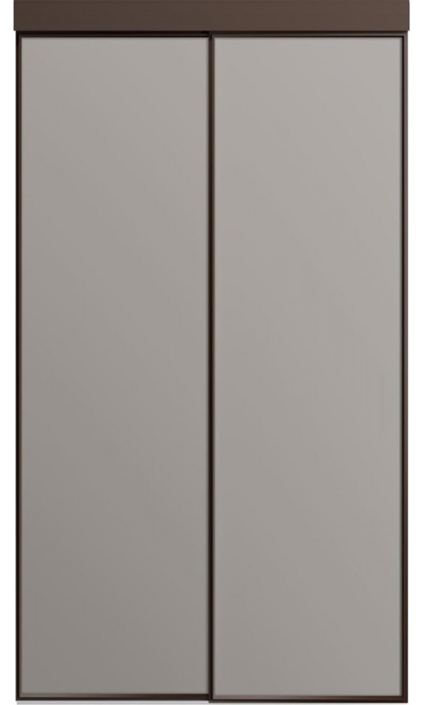 София - Межкомнатная перегородка 1000 (А6) с филенкой, темно-серый шелк