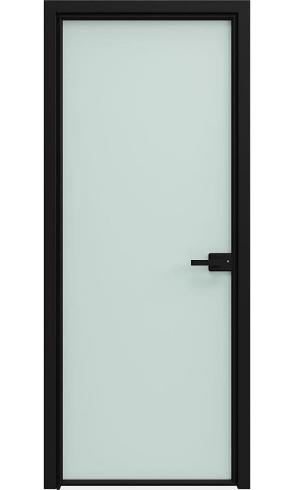 София - Стеклянная дверь 1000 линий матовое (T02) Черный