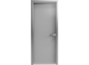 Стеклянная дверь 1000 линий Серебро темное (T12) Серебро