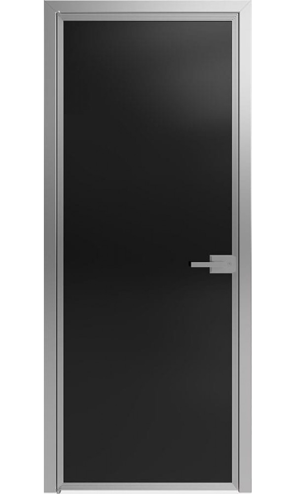 София - Стеклянная дверь Scala черная (T05) серебро