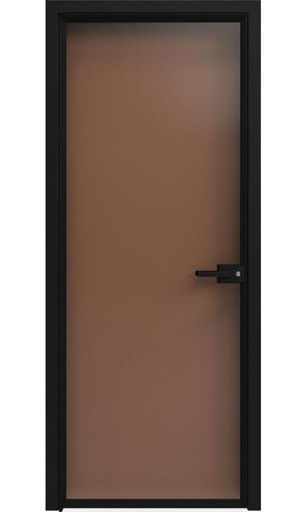 София - Стеклянная дверь Scala прозрачная бронза (T04) Черный