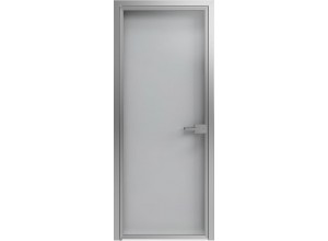 Стеклянная дверь Scala прозрачно-зеркальная (T07) Серебро